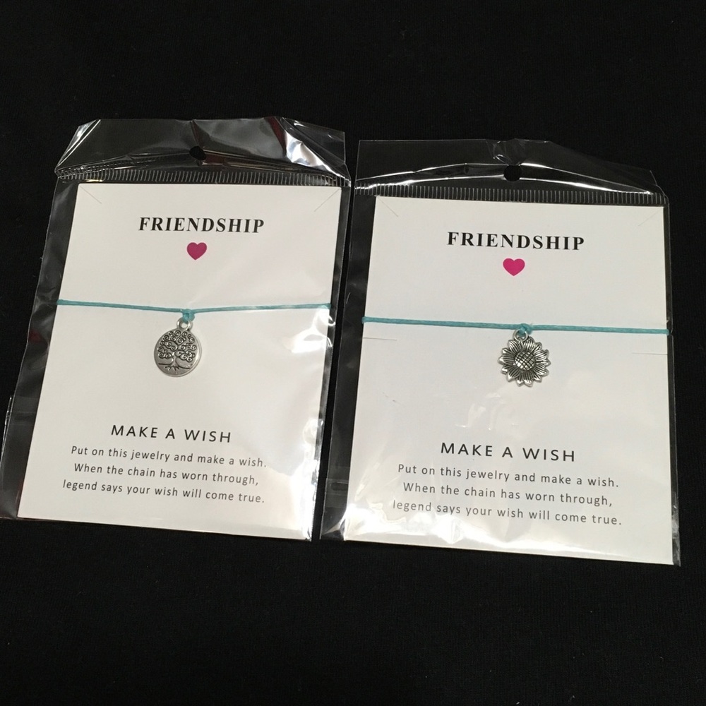 Set of friendship wish bracelets